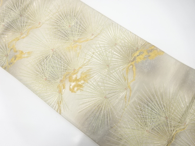 アンティーク　唐松模様織り出し袋帯（材料）